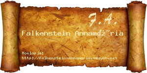 Falkenstein Annamária névjegykártya